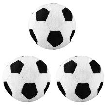 3X Fussball Sport  Throw Pillow Gefuellt Weichen Pluesch Spielzeug fuer Kleinkind Baby Jungen Kinder Geschenk, 8 Zoll L x 8 Zoll W x 8 Zoll H,