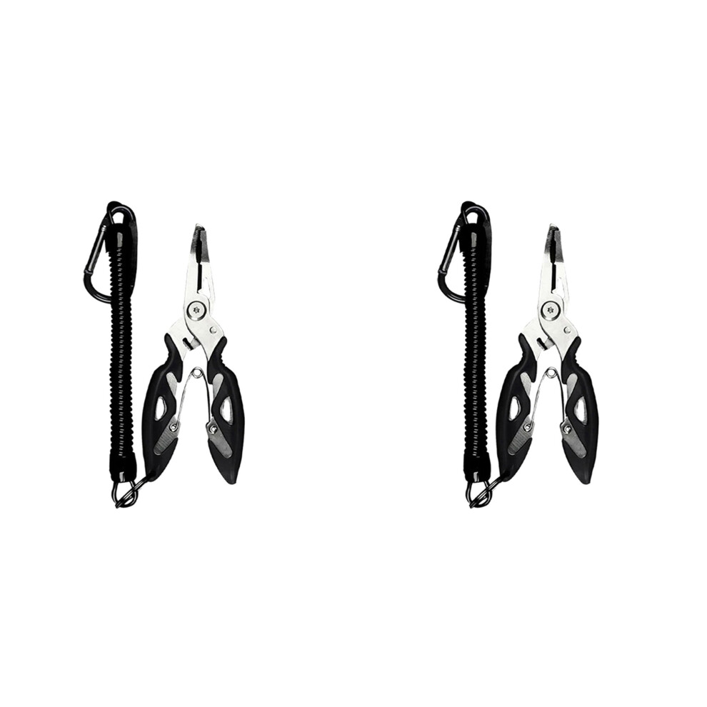 2X Fish Lip Gripper Pliers - Fishing Pliers, Outdoor Fishing Tools Plier, Ice Fishing, Fishing Gear For Men Black 6033639884400