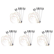 20 PCS HO Scale Model Lighting Tower,Tower Lights Model Lights Layout Lamppost for Train/Garden/Playground/Stadium