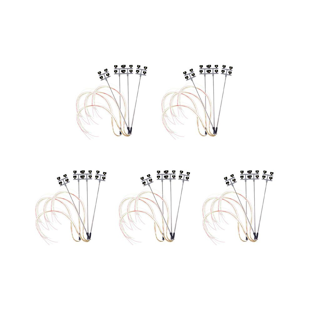 20 Pcs Ho Scale Model Lighting Tower,Tower Lights Model Lights Layout Lamppost For Train/Garden/Playground/Stadium 6031094900796