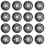 16 Pack Inline Skate Wheels Indoor/Outdoor Replacement Wheel with Bearings 70mm,Black 2