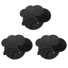 20Pcs Drum Mute Pads Kit Bass Snare Drum Sound Off Mute Muffler EVA Quiet Practice Pad Set Percussion Accessories