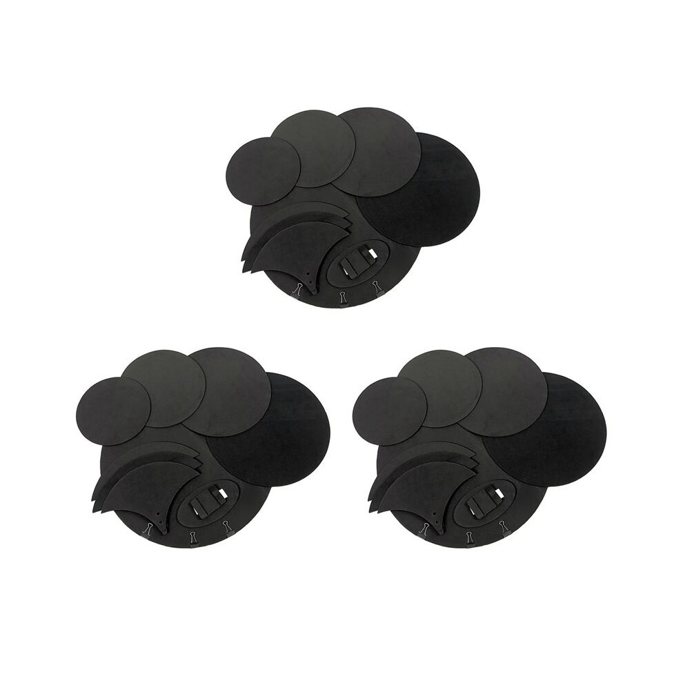 20Pcs Drum Mute Pads Kit Bass Snare Drum Sound Off Mute Muffler Eva Quiet Practice Pad Set Percussion Accessories 6033788104701