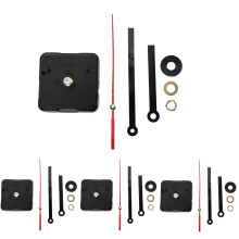 4X Movimento 'Orologio di Quarzo Parts Meccanismo DIY Riparazione Nero + Hands