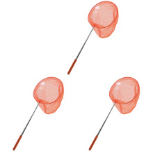 3X Outdoor Catching Catching Butterfly Net Fishing Net Bag Stainless Steel Telescopic Fishing Net Tool Outdoor