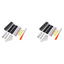 2X Guitar Fingerboard Luthier Tool,Guitar Fret Crowning File, Fret Leveling Sanding Leveler