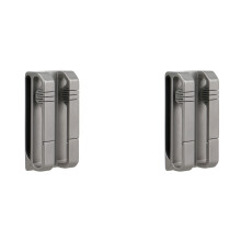 2X Titanium Alloy Clip- Carabiner Double Clip Belt Buckle Outdoor Sports Waist Keychain Pocket Tools Keychain Pendant