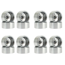 16PCS Deep Dish 1.9 Metal Beadlock Wheel Hub Rim for 1/10 RC Crawler Axial SCX10 90046 TRX4 RC4WD D90,1