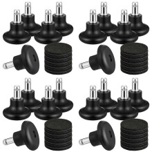 20 Pack Bell Glides for Office Chair Without Wheels, Replacement Rolling Chair Swivel Wheels Fixed Stationary Castors