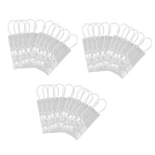 Pack med 30 VinkylpåSe IspåSe Transparent PVC BäRbar Vinflaska KylväSka ChampagneispåSe med Handtag