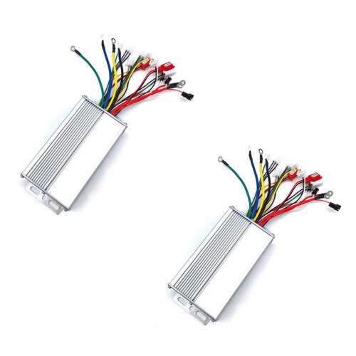 2X 48V 60V 500W Hub Motor Controller 12Mos MAX 30A pour VéLo ÉLectrique E-Scooter Moto Bldc Motor Controller