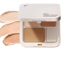 Concealer Palette 3Color Cream Corrector with Natural Finish Coverage for Contouring and Redness