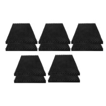 10 StüCk Akustikschaumplatten, 48 X 24 X 2 Zoll Hochdichte Schallabsorbierende Platten für Zuhause, BüRo, Aufnahmeraum, Studio