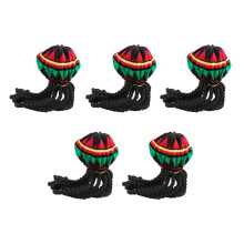 5X Rhasta Rasta Hat Jamaica Beanie Knit Virkad Slouchy Bob Marley Reggae Style Keps GröN/ Gul/ Svart/ RöD