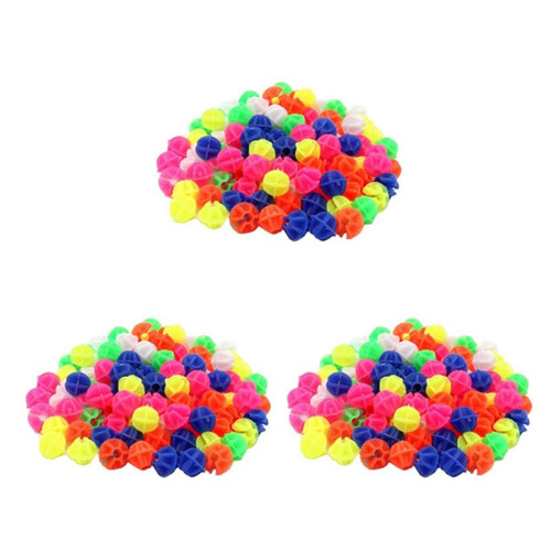 324Pcs Bicycle Round Decorative Colored Beads Spokes Decorations Plastic Cilp Spoke Beads