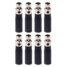 8X XLR 3 Pin Male to 4 Pin Female Audio Adapter Plug Connector Hi-Fi Signal Converter Adapter