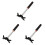 3X Retractable Billiard Cue Stick Bridge with Bridge , Billiard Pool Cue Accessory for Pool Table,Bridge ,Black 1