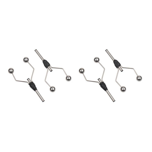 4PC Double  Bi-Ceramic Tip Fly Attaching Bobbin Holder pour Standard Bobbin Fishing Flyes Leurre Baits Making Tool