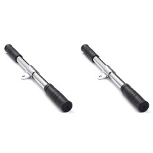 2X Barra de TraccióN Hacia Abajo de Gimnasio Barra Recta Giratoria para Accesorios de MáQuina de Cable Entrenamiento de Remo BíCeps Equipo de