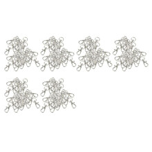 180Pcs Mousquetons Pivotants Porte-Cle Couleur D'Argent