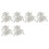 180Pcs Mousquetons Pivotants Porte-Cle Couleur D'Argent 1