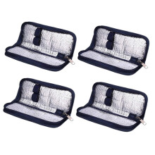 4X Insulin Cooler Travel Case Diabetic Medication Organizer Cooler Bag Navy