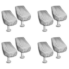 8 Pack Boat Cover, Outdoor Waterproof Pontoon Captain Boat Bench Chair Cover, Chair Protective Covers