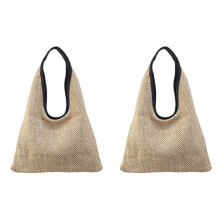 2X Fashion Women Shoulder Bags Wicker Woven Straw Bag Designer Handbags Large Capacity Tote Female Summer Beach Purse