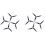 4 Pares para Hélice Hq 7X4X3 Hélice 7040 Popo Suporte 7 Polegadas 3 Lâminas para Drone de Corrida Rc DIY Fpv 1