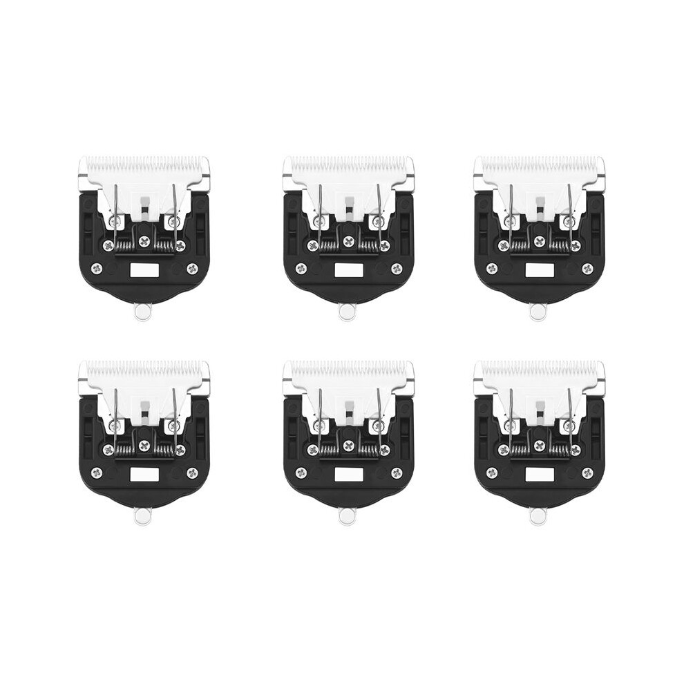 Brecantia 6Pcs Replaceable Ceramic Blades Set,Carpet Trimmer Common Use Clipper Blade, For Carpet Clippers,Tufting Clippers