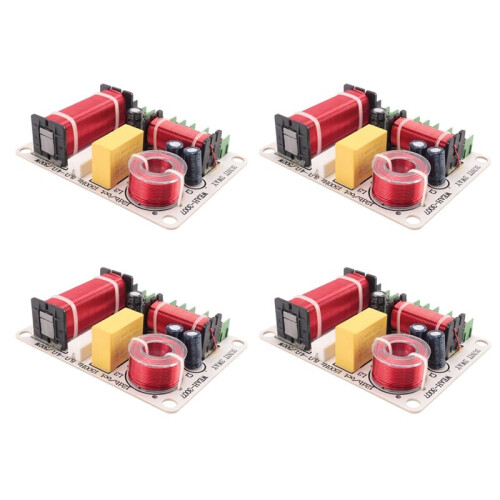 4X 3 Way Speaker Frequency Divider 300W HiFi Crossover Filter Frequency Distributor for DIY Home Speaker Modification