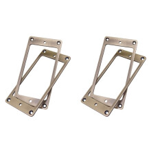 4Pcs Humbucker Pickup Frame, Mounting Ring Cover Frame for Electric Guitar, Brass Metal