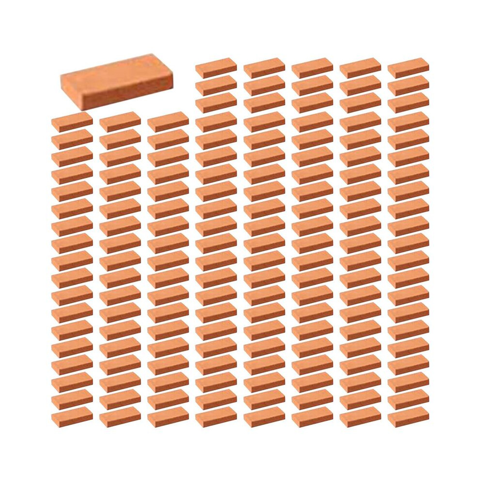 1750 Pieces Bricks For Landscaping Miniature Bricks Brick Wall Small Bricks For Dollhouse Garden Parts,1/35 Scale 6032614839442