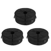 3X Umbrella Base Weight Bag,Round Terrace Umbrella Base Detachable Windproof Fixed Sandbag,for Beach Umbrella Stand