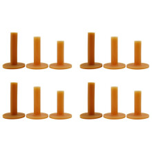 12 Piece Tees Coffee Durable Tee Driving Range 60/ 70/ 80 mm