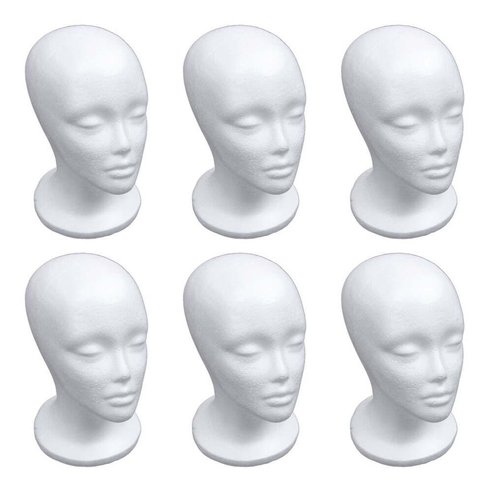 Typecat White 6X Female Foam Mannequin Model Hat Wig Display Stand Rack