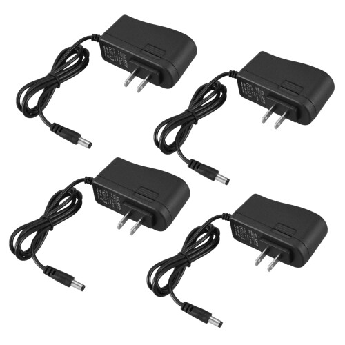 4X Guitar Feeects Pedal Mains Replacement Power Supply AC Adaptor 9V 1A 1