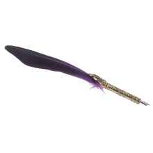Elegante lila Zinklegierung Federkielstift für Kalligraphie 28cm