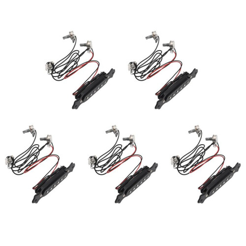 5X Magnetisk Akustisk Pickup för Gitarr Svart