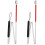 2X Aluminum Folding Cane 4-Sec Folding Cane with Rolling Tip for Blind Walking Stick 2