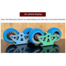 12x Freeline Roller Road Driftboard Maple Split Portable Skateboard 82A PU Drift Board Wheel Anti-Skid Skateboard,