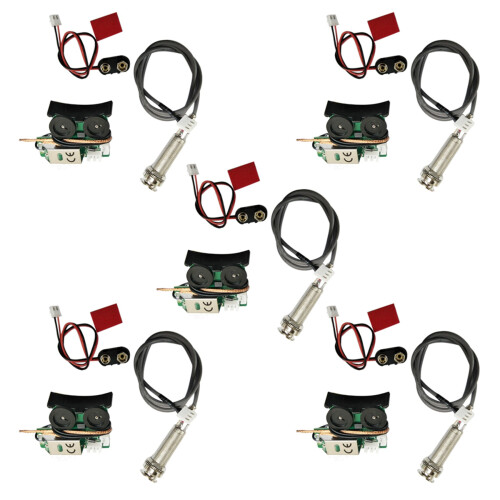 5X Under Saddle Piezo Pickup Onboard Preamp System for Acoustic Guitar 1