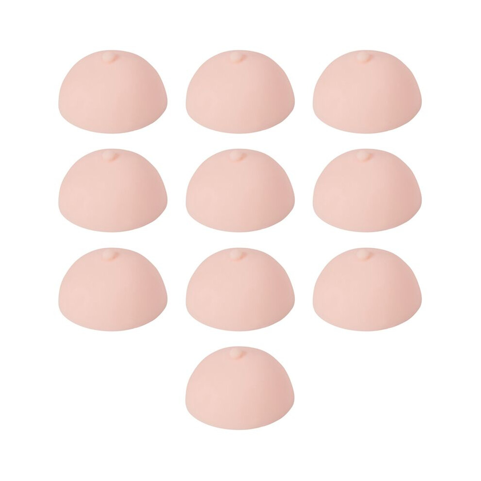 10X 3D Tattoo Areola Practicing Skin Silicone Fake Breasts Chest Pleural Practice Mould for Beginners Permanent Makeup
