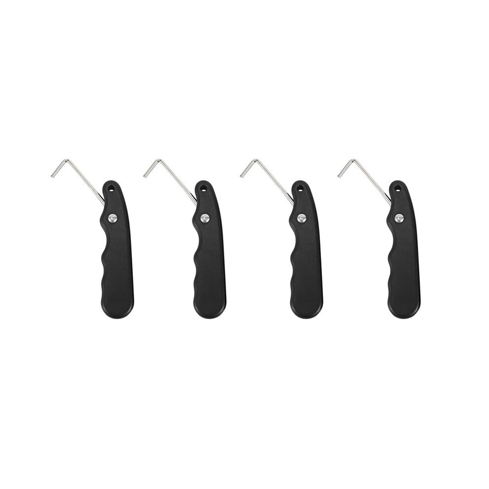 4X Universal Practical For Figure Roller With Extended Hook Durable Ice Hockey Puller Handle Skate Lace Tightener 4713007313580