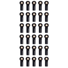 30 Pièces Métal M3 Lien Biellette de Direction Biellette de Direction pour 1/10 RC Voiture Chenille AXIAL SCX10 D90 D110 CC01,Noir