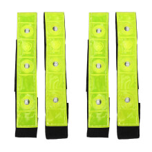 4 x Reflective Band Arm Leg Strap Belt 4 LED Light Cycling Running Jogging