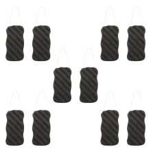 10X Konjac Sponge Set with Activated Bamboo Charcoal - Facial Sponge Deep Cleansing Sponge for Skin Care