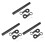 3X Handlebar Extension Mount Bicycle Bike Handle Bar Bracket Extender Holder（Black） 2