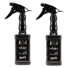 2X 650Ml Friseur SprüH Flasche Salon Barber Haar Werkzeuge Haar Schneide Wasser Sprayer Schwarz