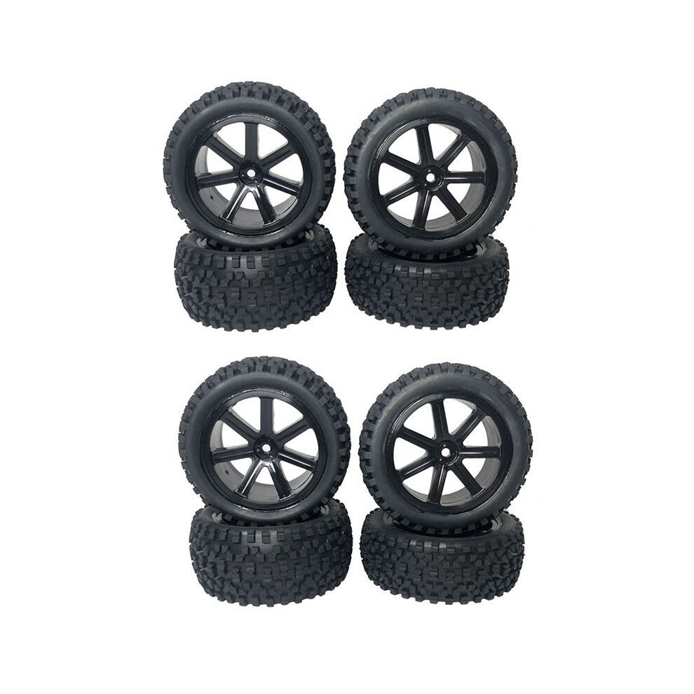 8Pcs Large Tires Widening Tires Wheel For 144001 144010 124019 124018 124017 12428 1/12 1/14 Rc Car Upgrade Parts 4712491694281